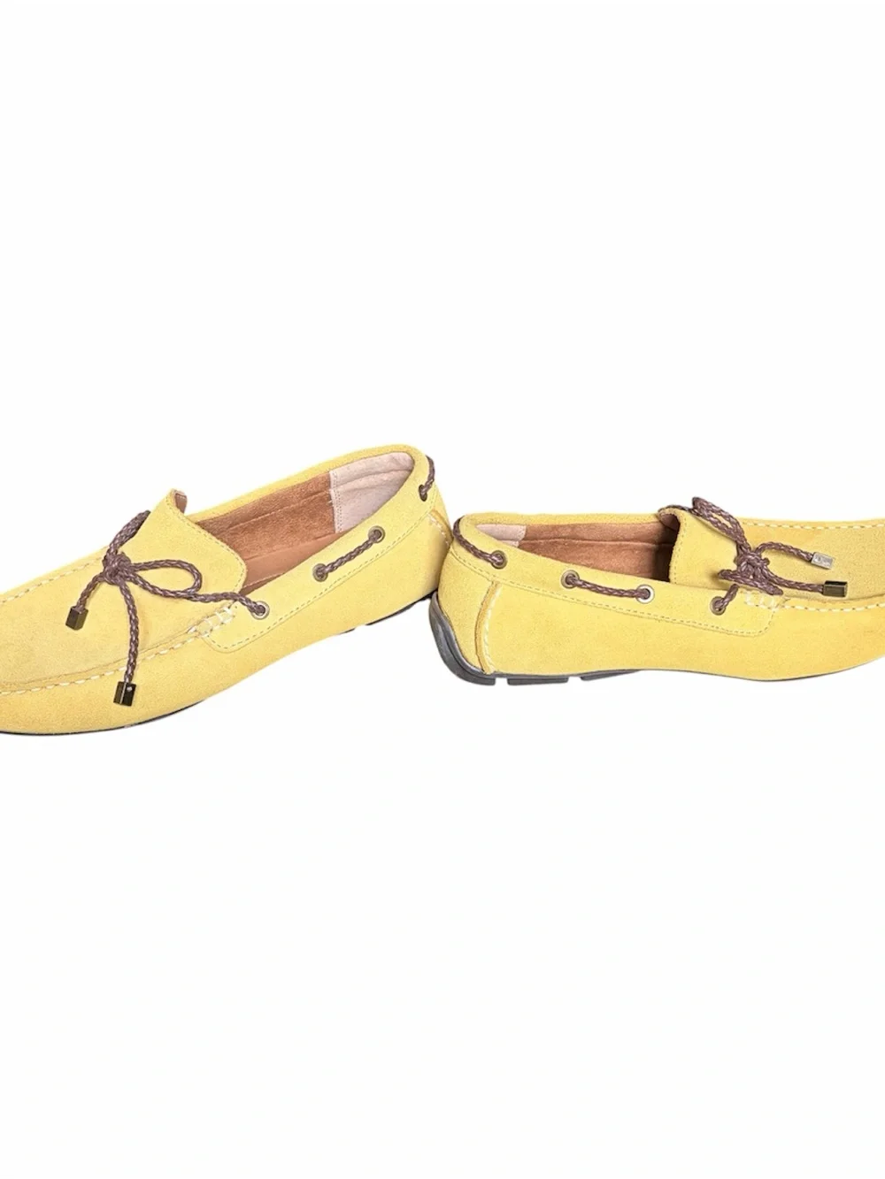 Alfani Men’s Yellow Suede Moccasin Loafers